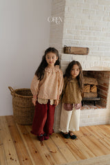 [OREN] Naomi frill corduroy pants