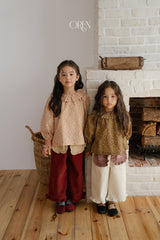 [OREN] Naomi frill corduroy pants