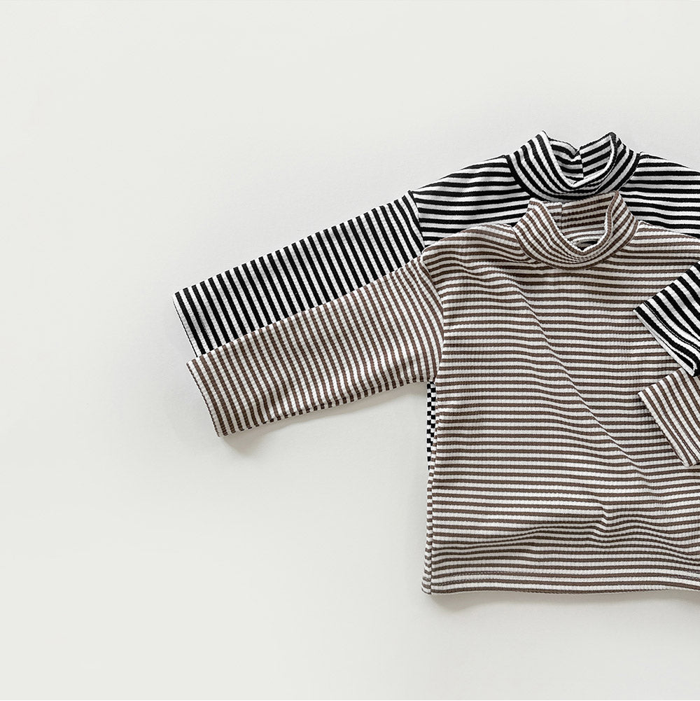 [whitesketchbook] Stripe bottleneck tee