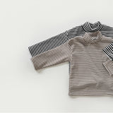 [whitesketchbook] Stripe bottleneck tee