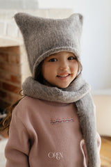 [OREN] Cat muffler beanie