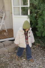 [OREN] Berni toggle fur jacket