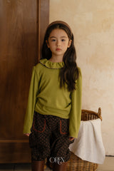 [OREN] Blooming frill picot tee