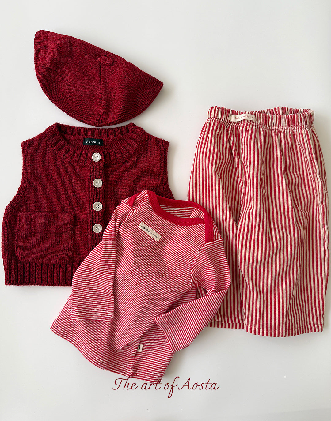 ［Aosta］Louis Stripe Pants
