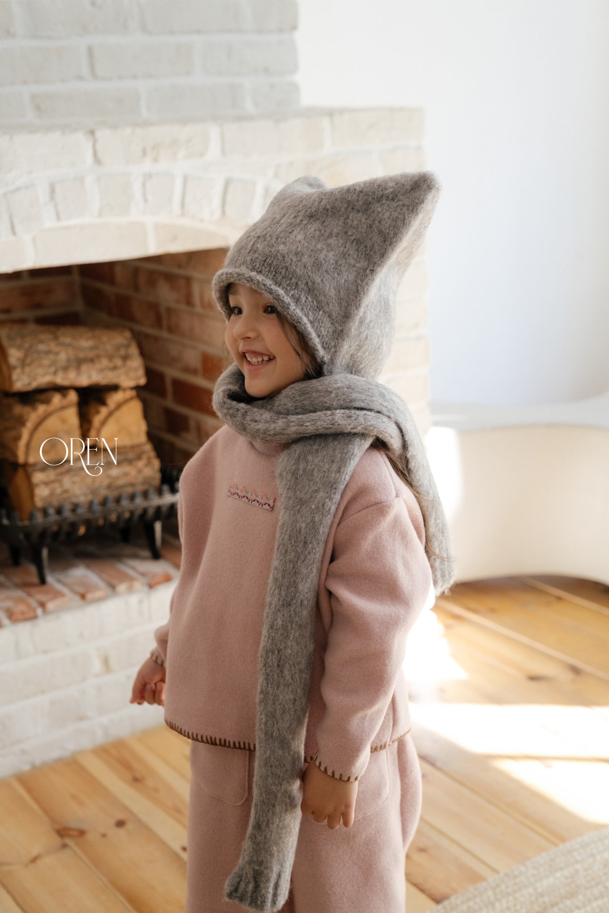 [OREN] Cat muffler beanie