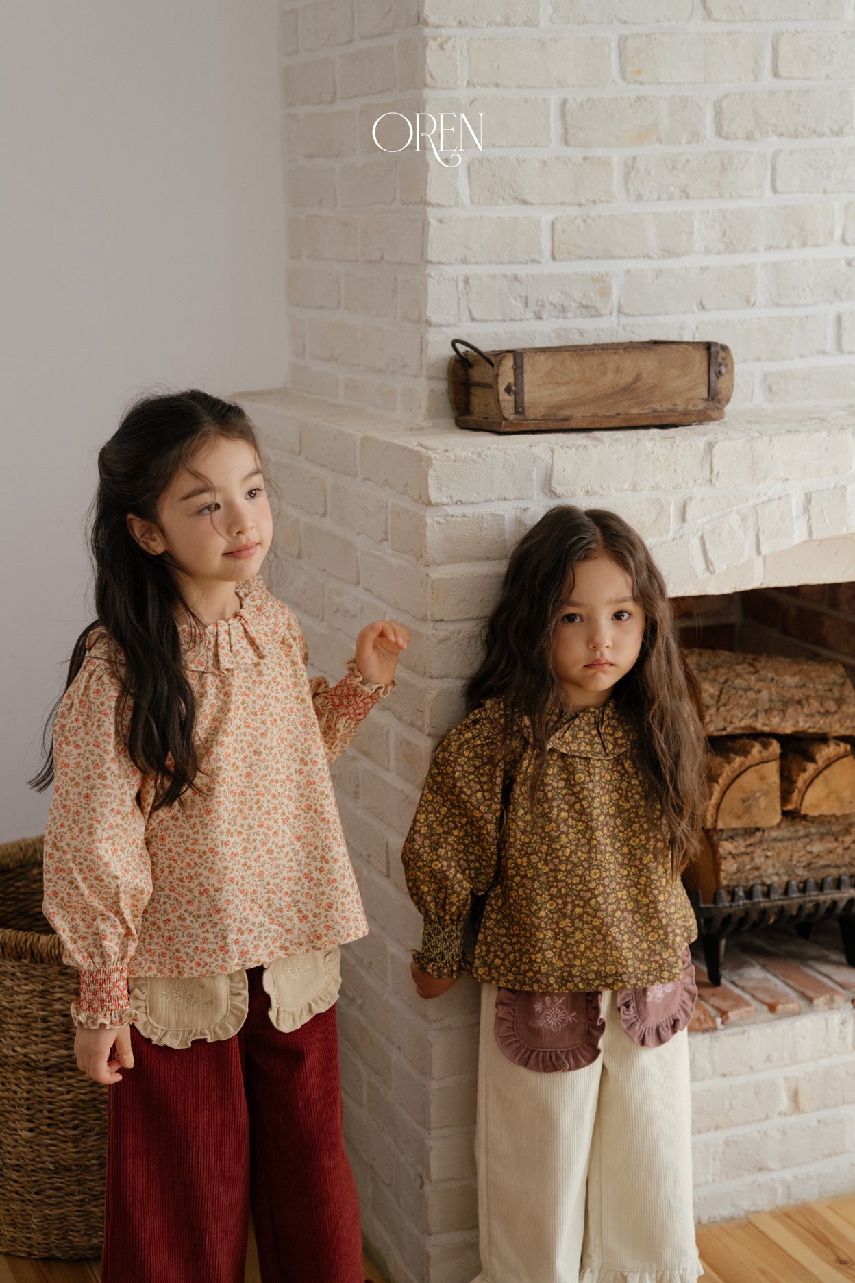 [OREN] Rivka frill blouse