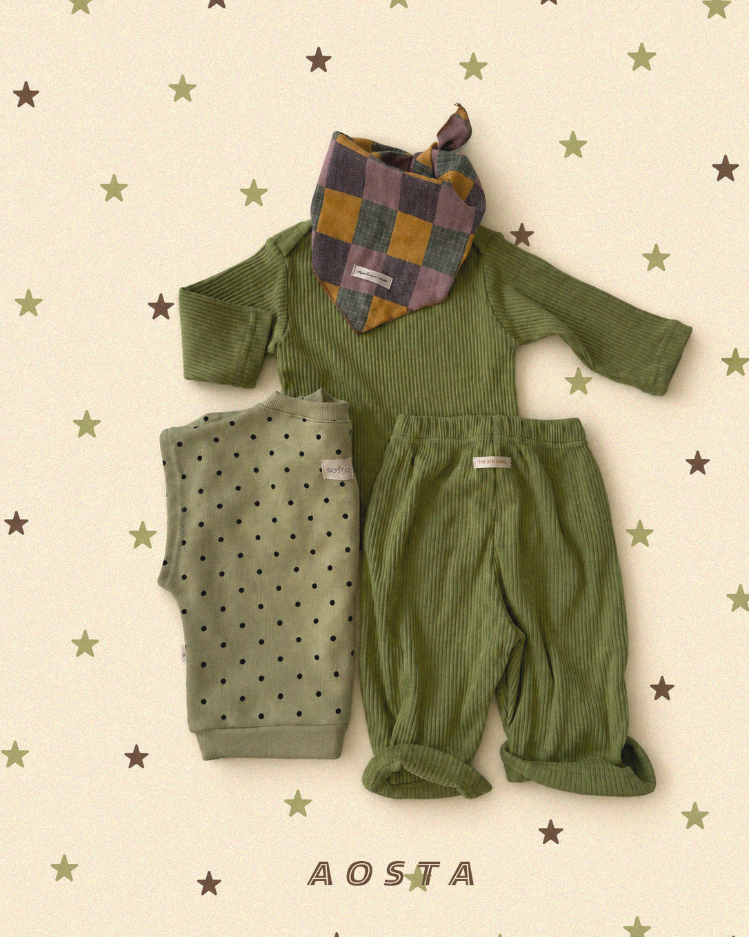 ［Aosta］Dot Tongtong Vest