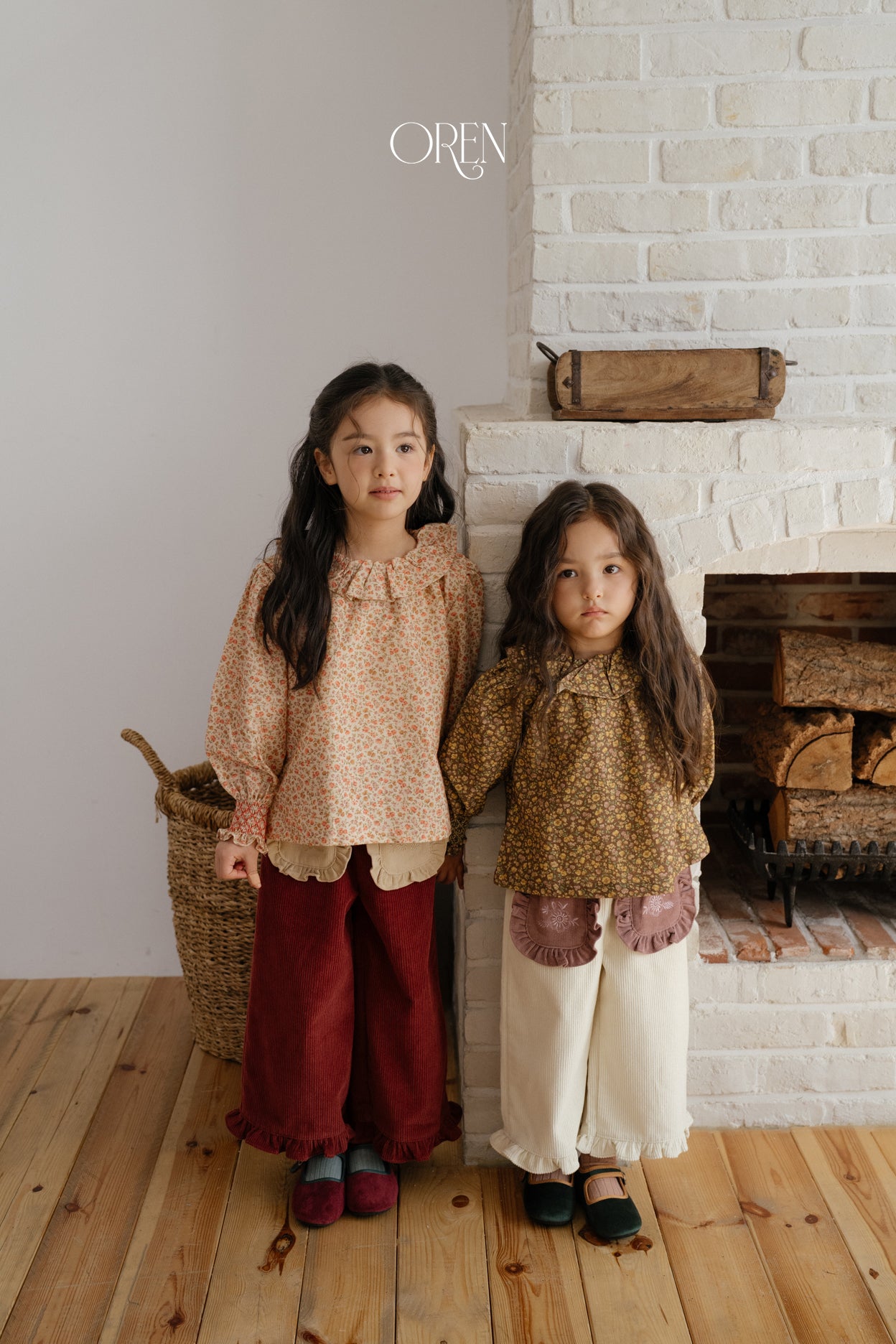 [OREN] Rivka frill blouse