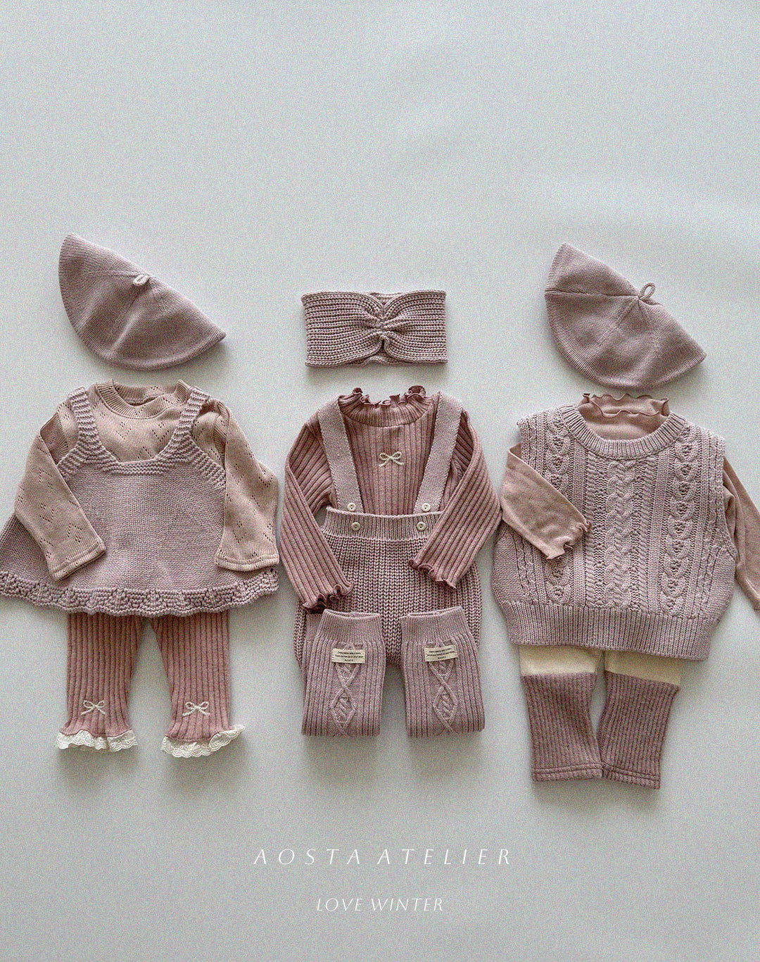 ［Aosta］Knit overalls
