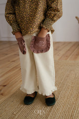 [OREN] Naomi frill corduroy pants