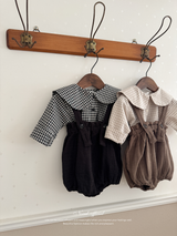 Sunny check sailor blouse