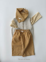 ［Aosta］Knit Cookie Vest