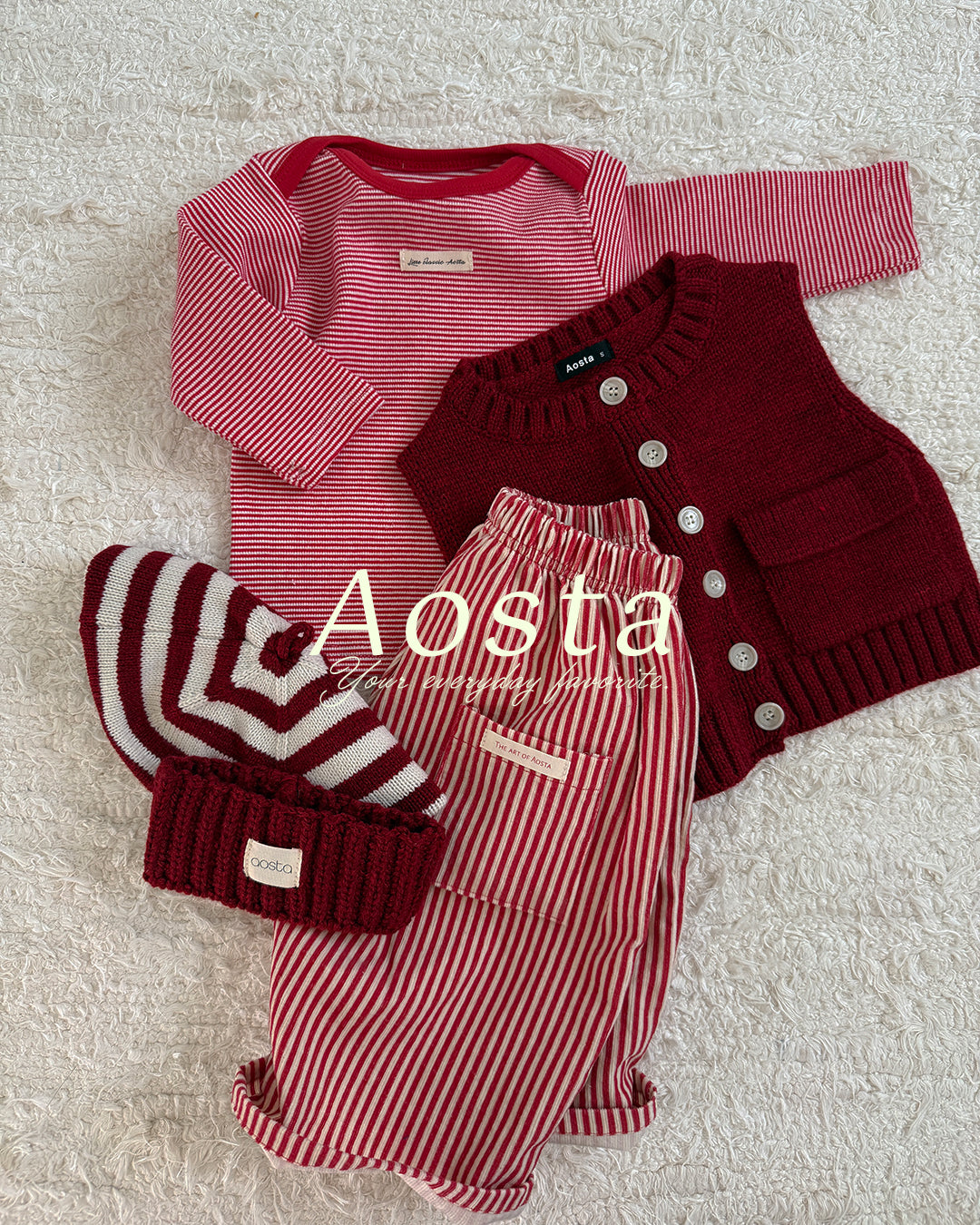 ［Aosta］Knit Cookie Beret