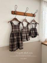 Noirjette check bloomer skirt