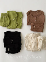 ［Aosta］Butter Button Tee