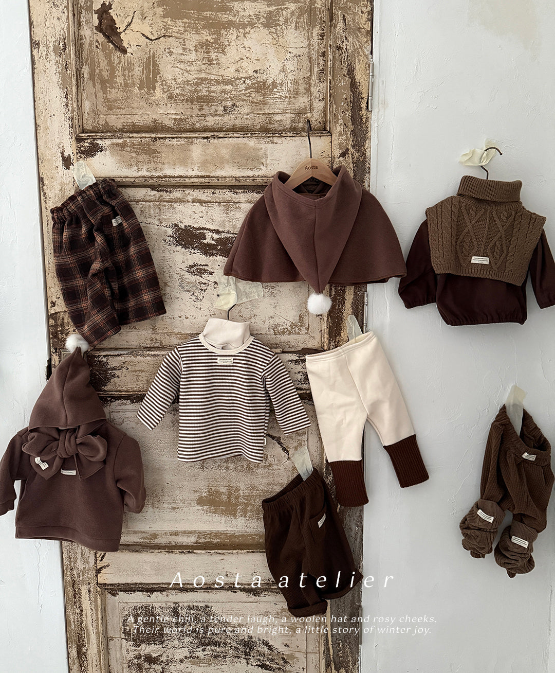 ［Aosta］Check pants