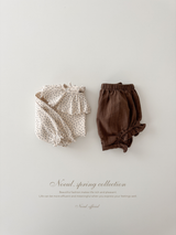 Dia flower frill collar tops