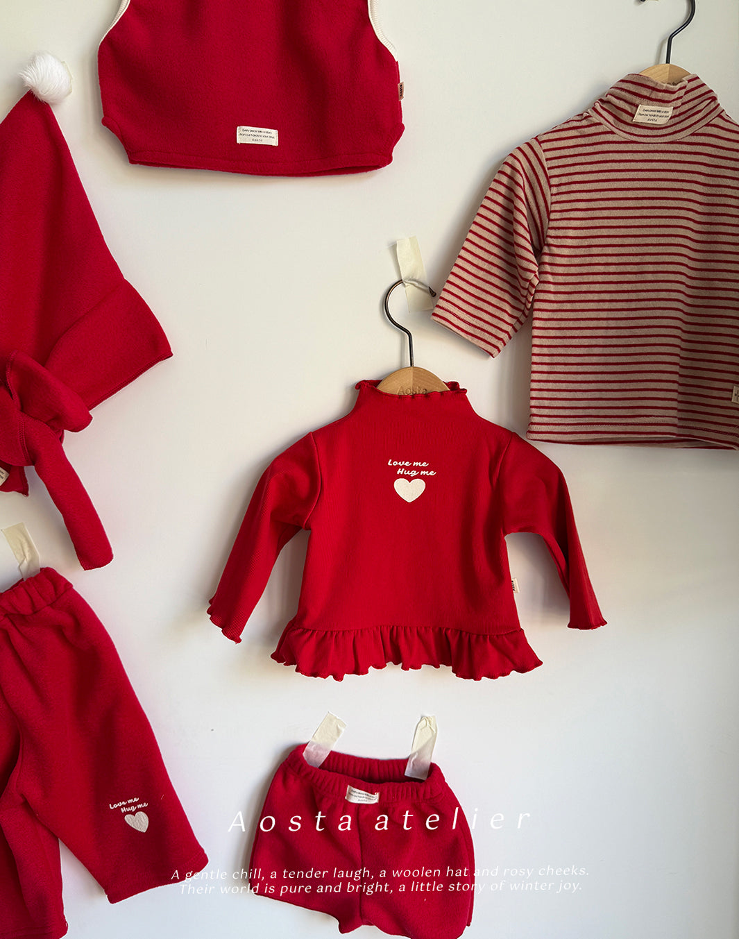 ［Aosta］Wool turtleneck tee