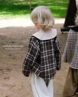 ［anggo］Cake check blouse