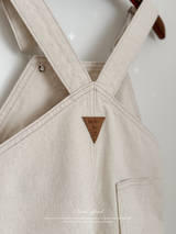 Cotton berry short overalls