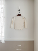 Ribbed Frill Tee