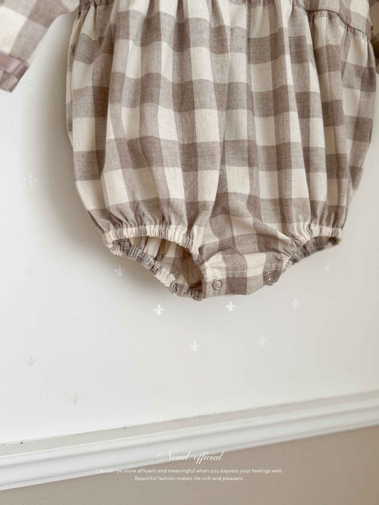 Bonbon check rompers