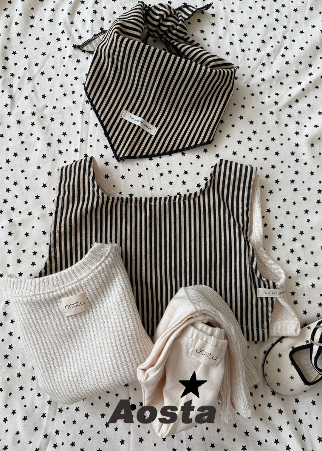［Aosta］Louis Stripe Scarf