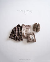 ［anggo］Wire check shirt