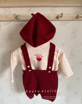 ［Aosta］Knit overalls