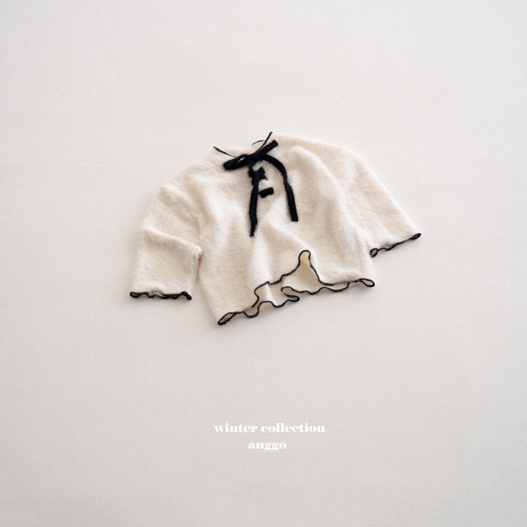 ［anggo］Latte ribbon tops