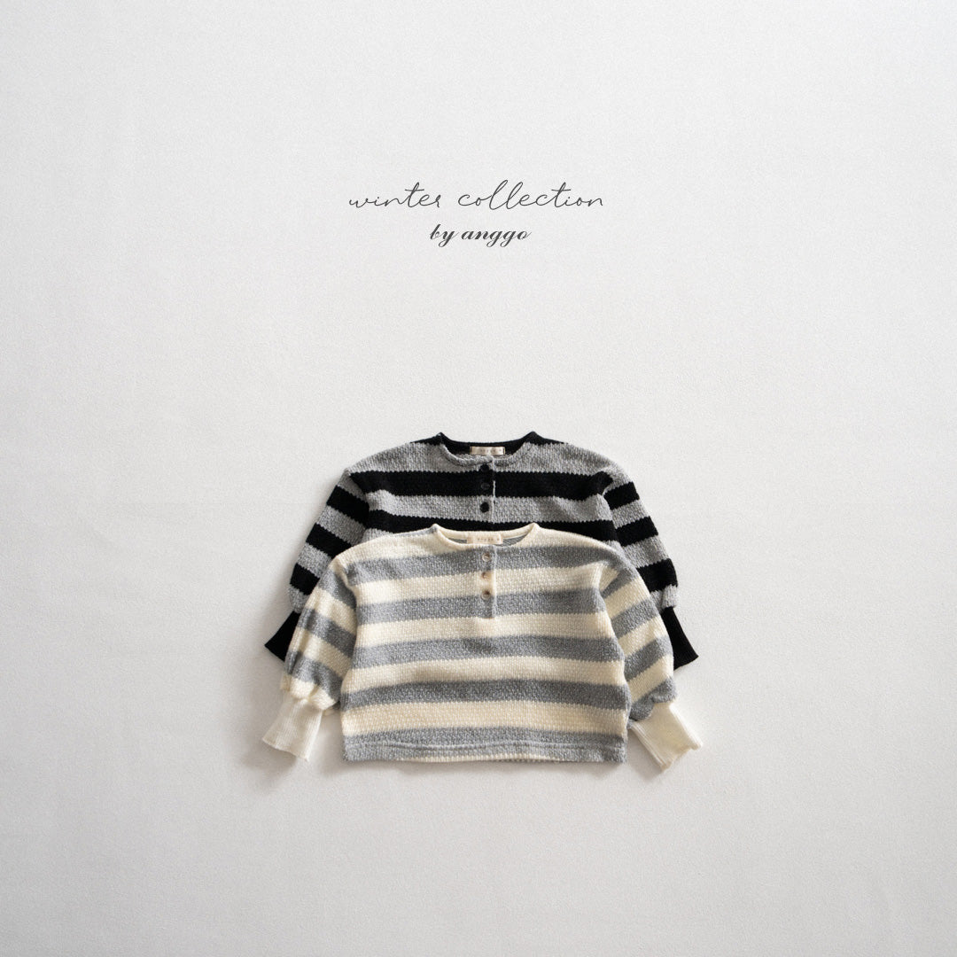 ［anggo］Pretzel stripe tops