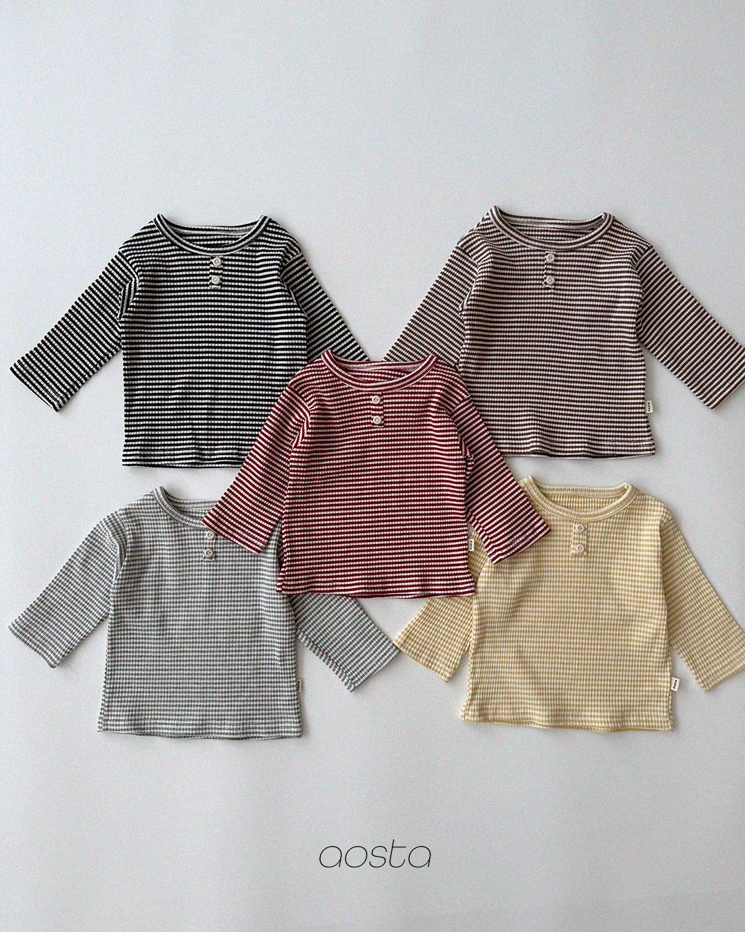 ［Aosta］Cookie Stripe Tee