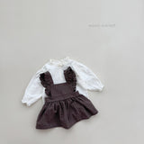 ［mimi market］Check apron one-piece