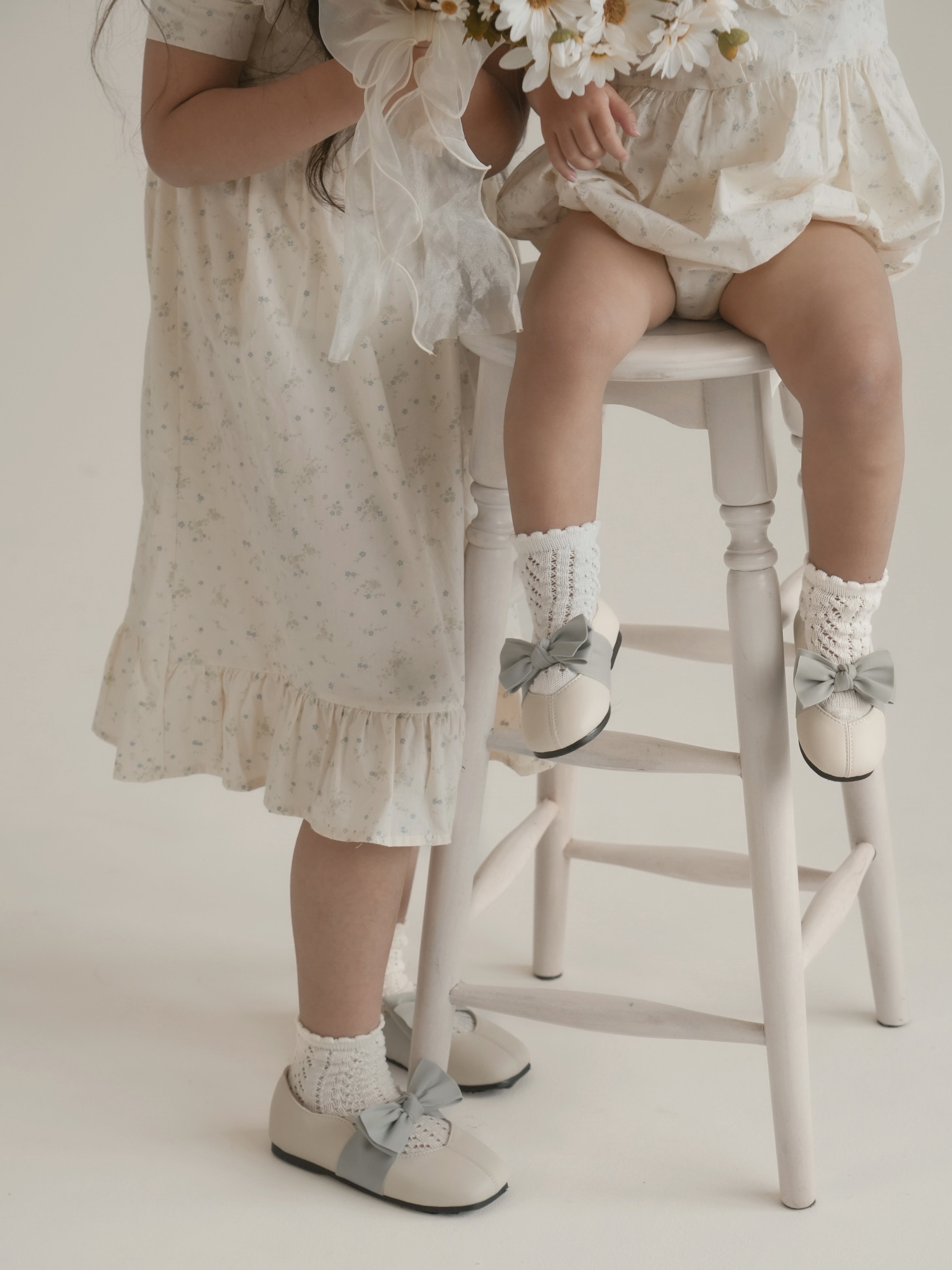 Ribbon flat shoes - Frozen yogurt -