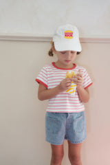 ［momo ann］Soft stripe tee