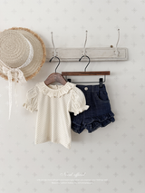 Gracie dot puff tops