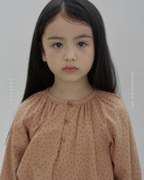 ［ROSETTE］Shirring flower blouse