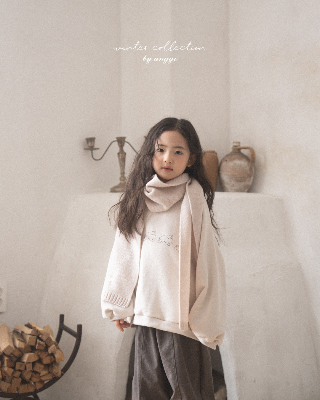 ［anggo］Anggo knit muffler
