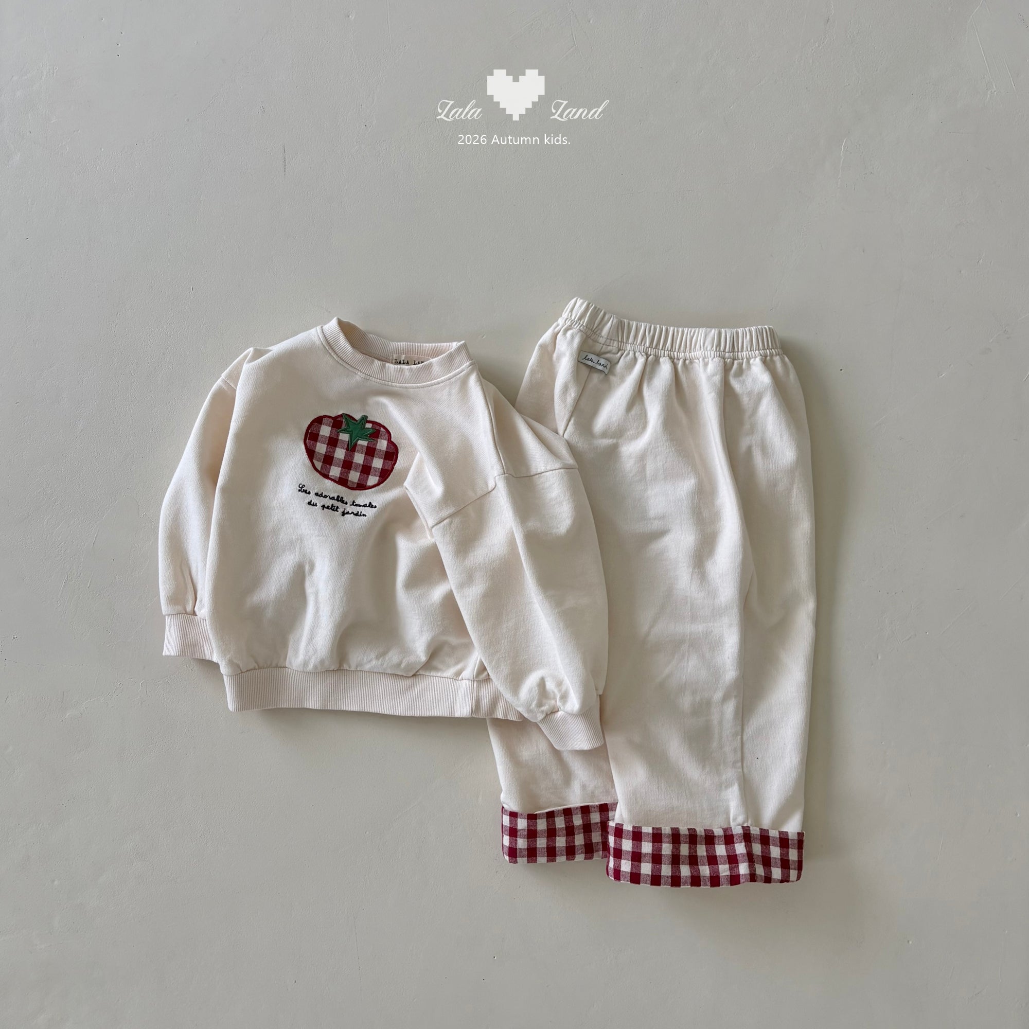 ［Lala land］Check roll up pants