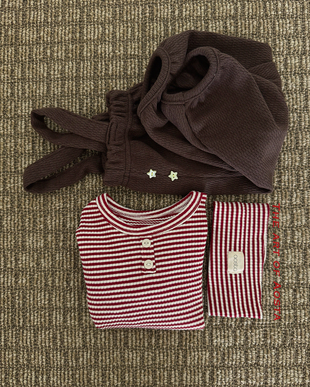 ［Aosta］Cookie Stripe Tee