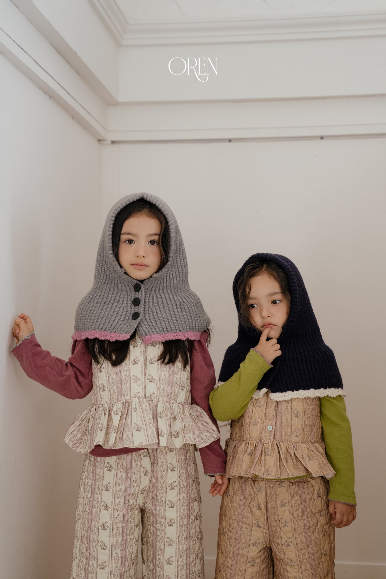 [OREN] Coloralion cape balaclava(kids&adult)