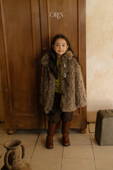 [OREN] Berni toggle fur jacket