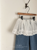 Laura lace denim pants