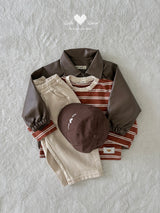 ［Lala land］Caross leather jacket