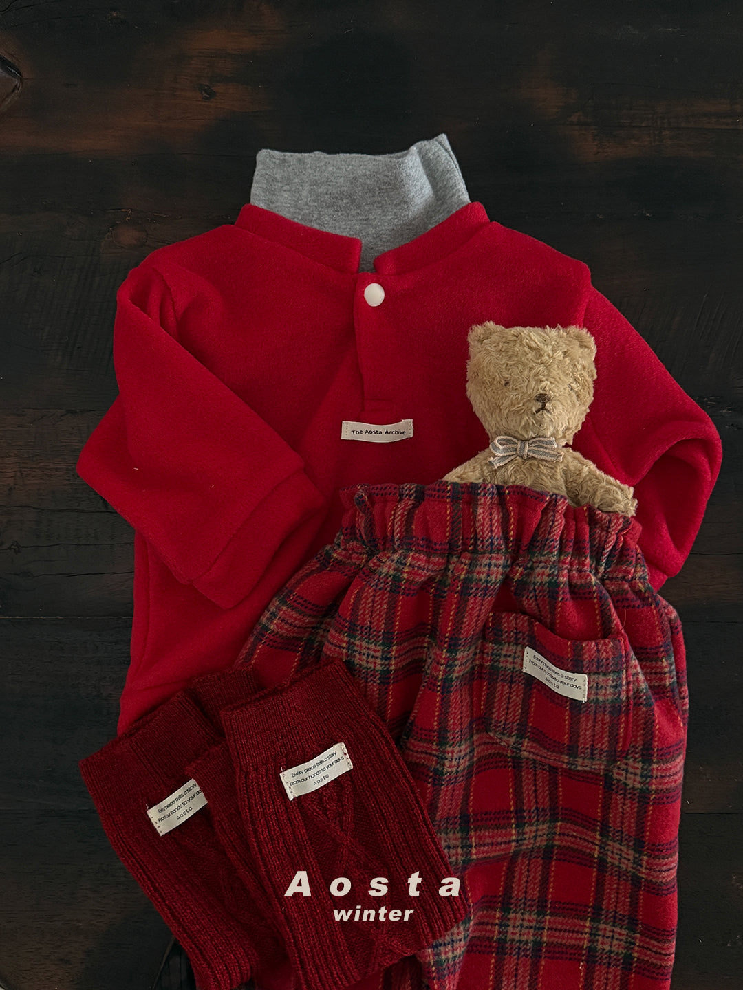 ［Aosta］Check pants