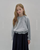 ［ROSETTE］Shirring flower blouse