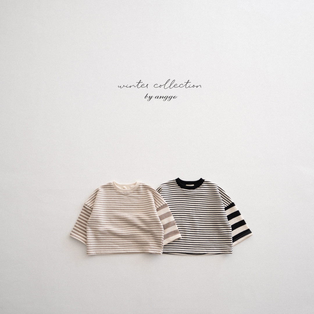 ［anggo］Rusk stripe tops