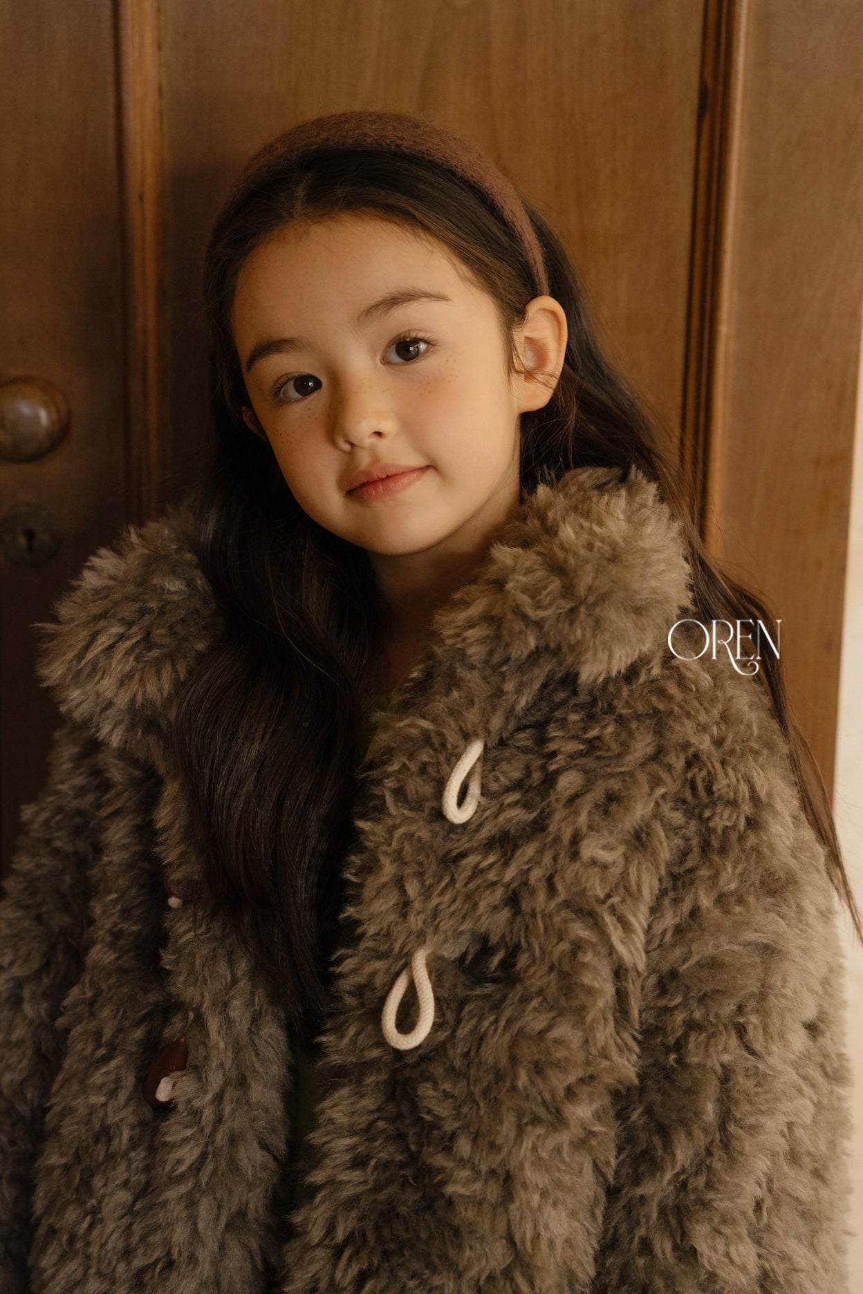 [OREN] Berni toggle fur jacket