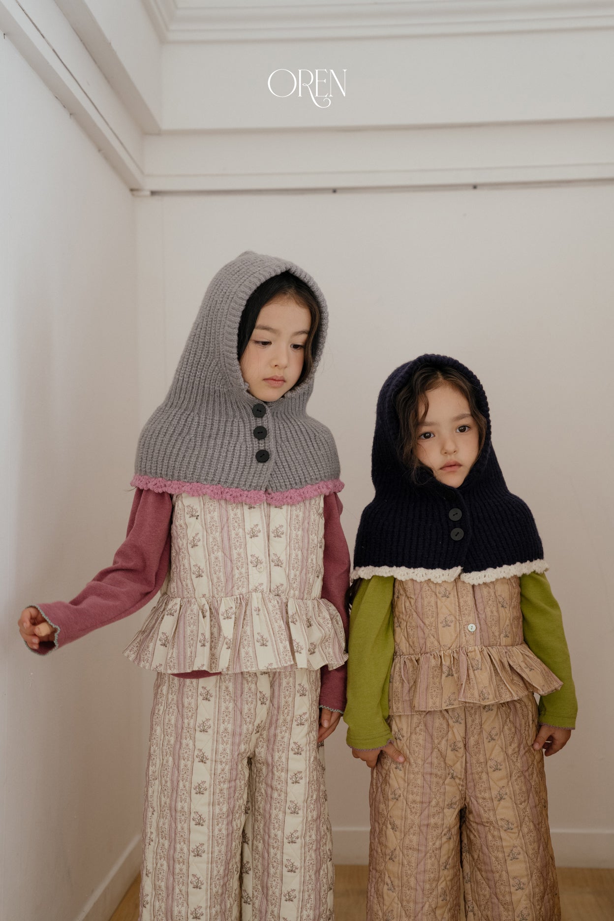 [OREN] Coloralion cape balaclava(kids&adult)