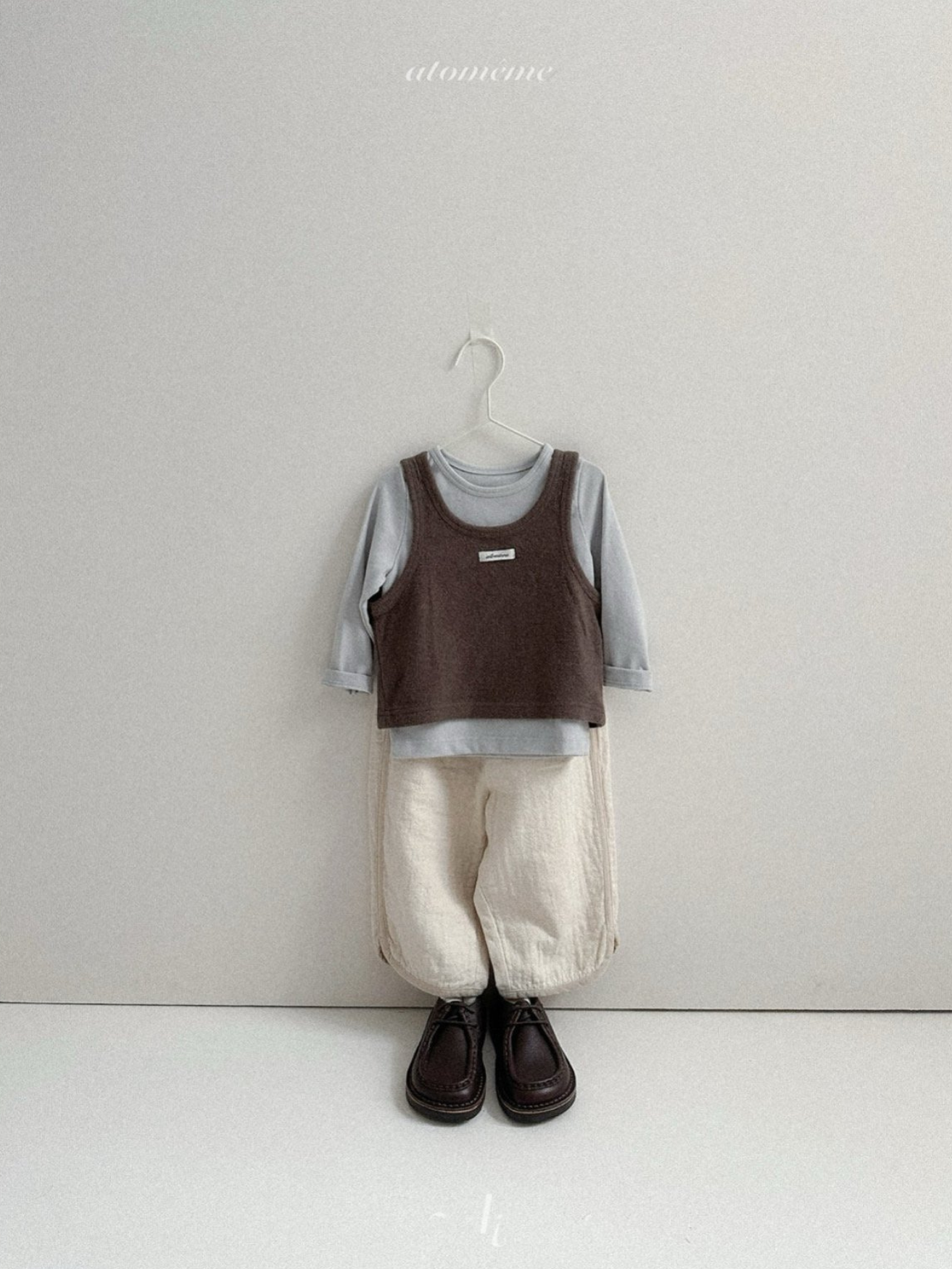 [atomeme] Peach Rib Pants